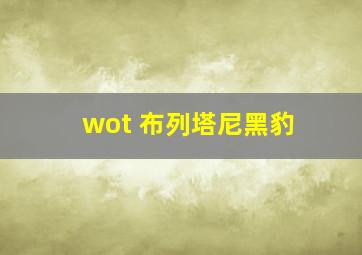 wot 布列塔尼黑豹